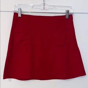 Forever 21 red miniskirt pockets size S